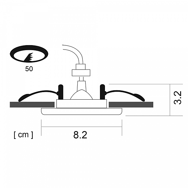 Встраиваемый светильник Arte Lamp A1203PL-1AB