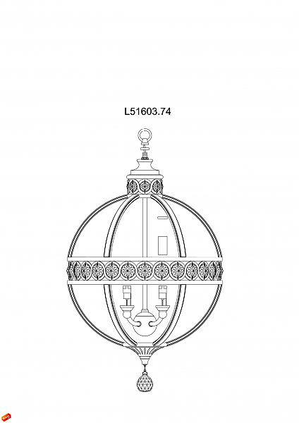 Светильник подвесной L'Arte Luce Fiumichino L51603.74