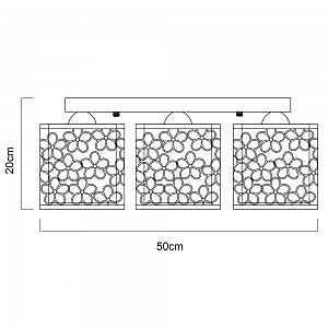 Потолочная люстра Arte Lamp Traforato A8349PL-5WH