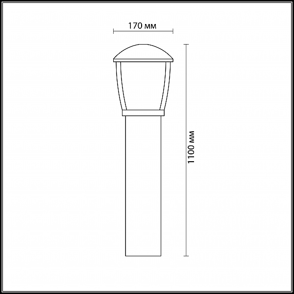 Уличный наземный светильник Odeon Light Tako 4051/1F