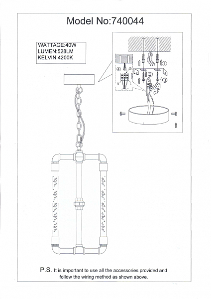 Подвесная люстра Lightstar Condetta 740044