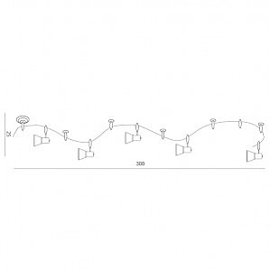 Трековая система Arte Lamp Rails A3057PL-6BK