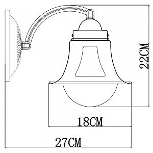 Настенное бра Arte Lamp Marino A7022AP-1WG