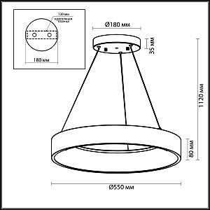 Подвесная люстра Odeon Light Sole 4066/50L