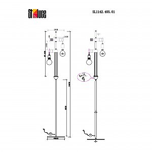 Торшер Evoluce Bagetti SL1142.405.01