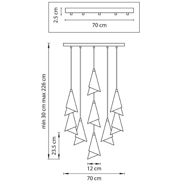 Светильник подвесной Lightstar Cone 757090