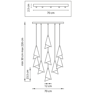 Светильник подвесной Lightstar Cone 757090