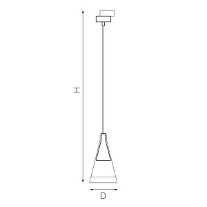 Трековый светильник Lightstar Cone L1T757016