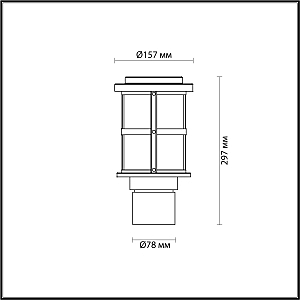 Уличный наземный светильник Odeon Light Magus 4964/1A