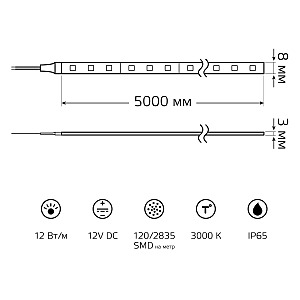 LED лента Gauss Basic BT070
