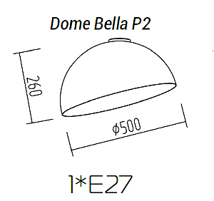 Светильник потолочный TopDecor Dome Bella Dome Bella P2 19