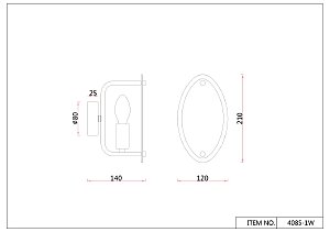 Настенное бра F-Promo Ovate 4085-1W