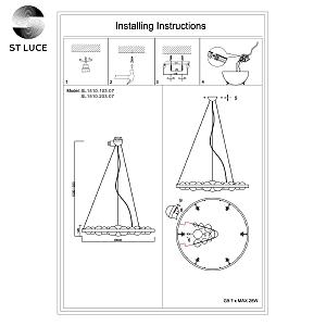 Подвесная люстра ST Luce Olmi SL1510.103.07