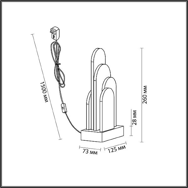 Настольная лампа Odeon Light EXCLUSIVE Foros 5438/12TL