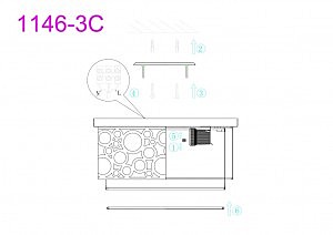 Потолочная люстра F-Promo Bungalou 1146-3C