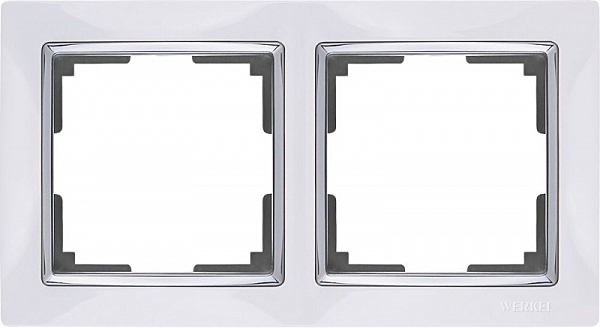 Рамка Werkel Snabb WL03-Frame-02-white /Рамка на 2 поста (белый)