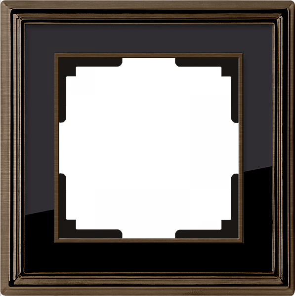 Рамка Werkel Palacio бронза/черный WL17-Frame-01/ Рамка на 1 пост (бронза/черный)