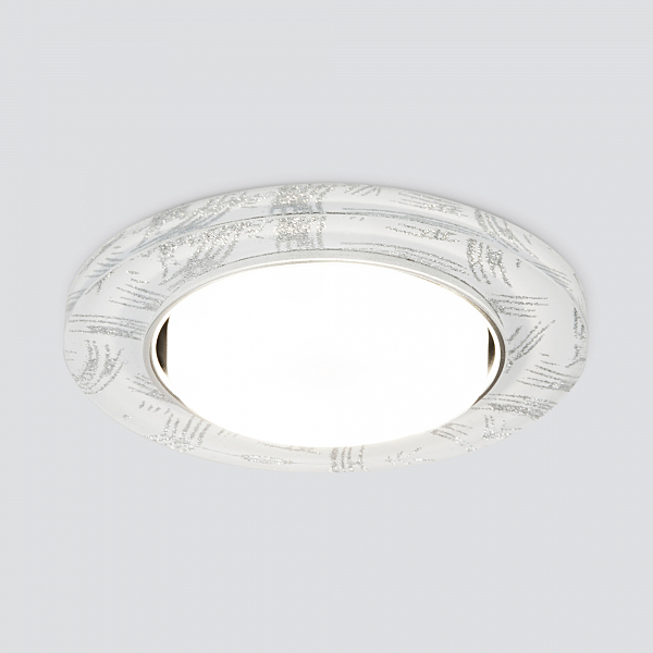 Встраиваемый светильник Elektrostandard 1062 1062 GX53 WH/SL белый/серебро
