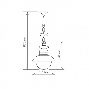 Уличный подвесной светильник Elektrostandard Talli Talli H черный (GL 3002H)