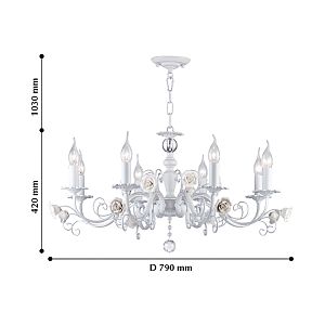 Люстра подвесная с цветочками Rosetta 2134-6P F-Promo