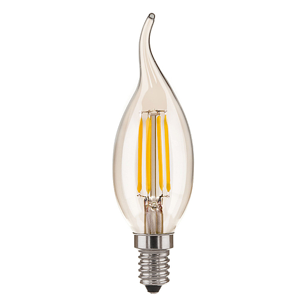 Светодиодная лампа Elektrostandart Свеча на ветру BL120 6W 3300K E14 (CW35 прозрачный)