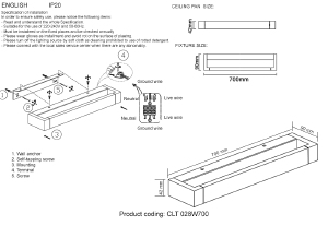 Настенное бра Crystal Lux Clt 028 CLT 028W700 WH