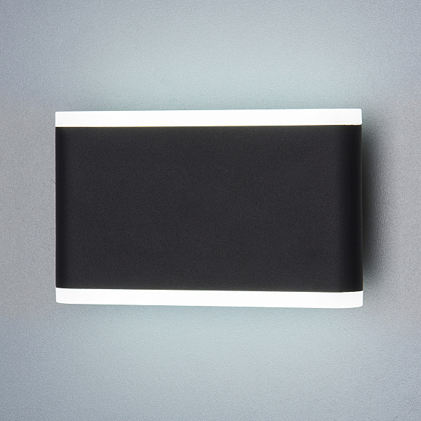 Уличный настенный светильник Elektrostandard Cover 1505 TECHNO LED COVER чёрный