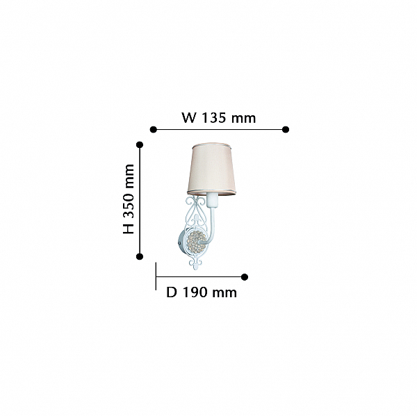 Настенное бра Favourite Fiona 2495-1W