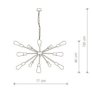 Подвесная люстра Nowodvorski Rod 9733