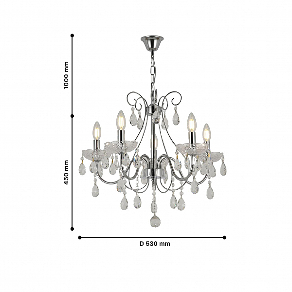Подвесная люстра F-Promo Selestine 2573-5P
