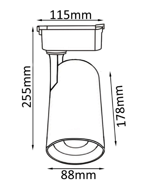 Трековый светильник Crystal Lux Clt 0.11 CLT 0.31 006 40W BL