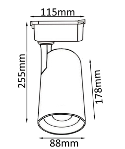 Трековый светильник Crystal Lux Clt 0.11 CLT 0.31 006 40W BL