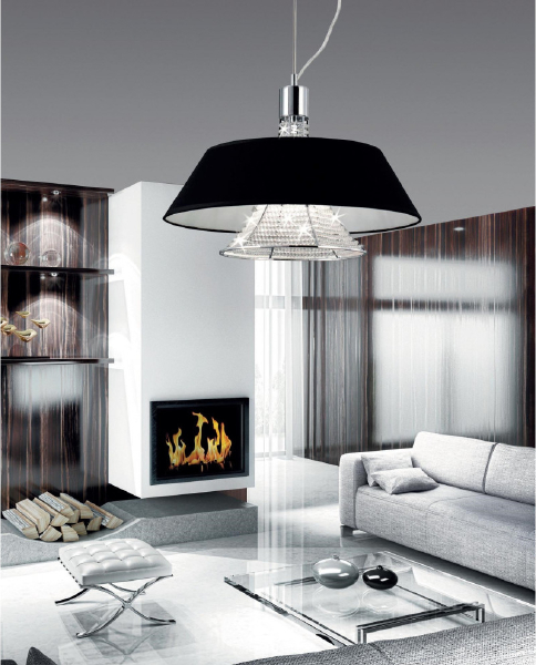 Подвесная люстра Lumina Deco Alvarress LDP 9175-2 BK