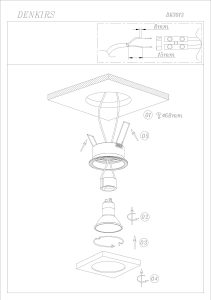 Уличный встраиваемый Denkirs Dk3013 DK3013-AL