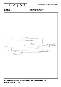 Настенное бра Lucide Sebo 06218/01/31