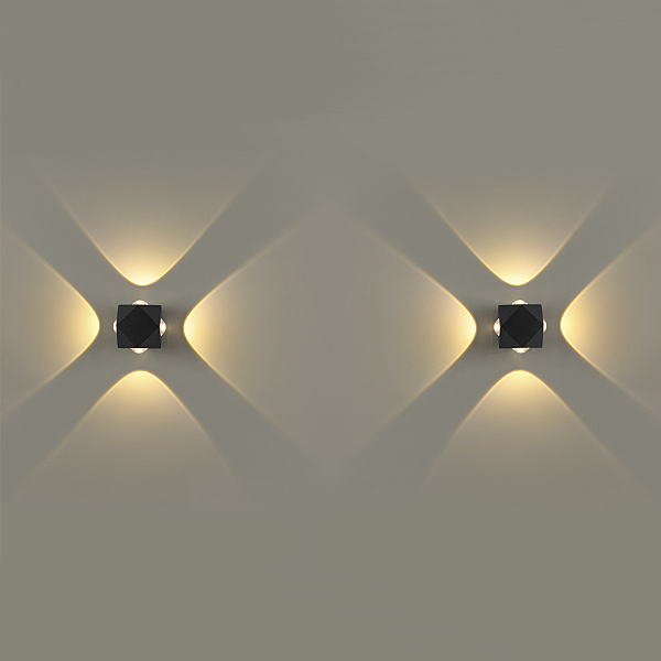 Уличный LED настенный светильник Odeon Light Diamanta 4218/8WL