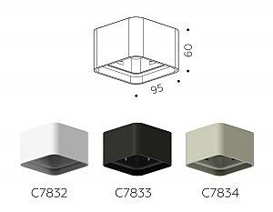 Корпус светильника накладной для насадок 70*70mm Ambrella Diy Spot C7832