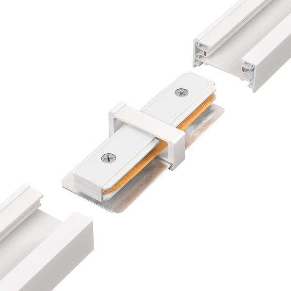 Соединитель линейный (однофазный) для встреиваемого шинопровода Crystal Lux Clt 0.2211 CLT 0.2211 01 WH