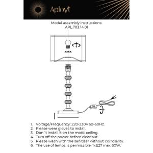 Настольная лампа Aployt Floret APL.703.14.01