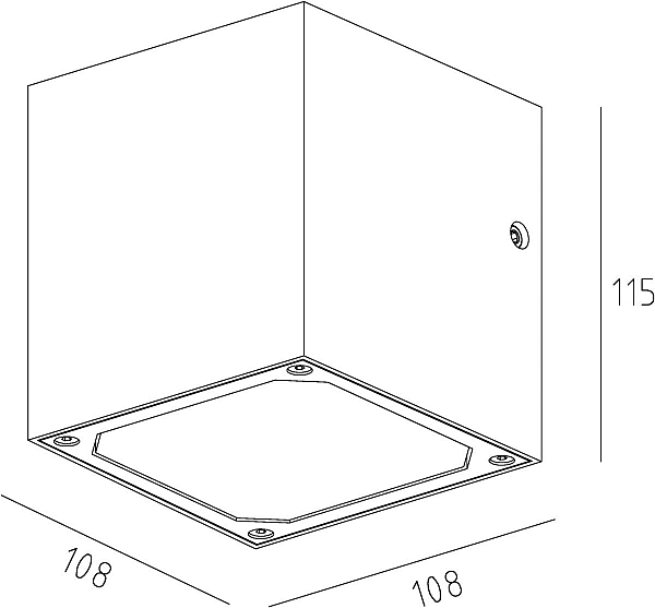 Уличный настенный светильник Deko-Light Cubodo 731025