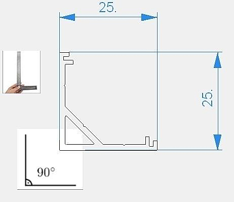 Профиль угловой Deko-Light AV-03-12 970438