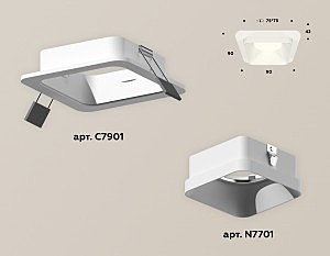 Встраиваемый светильник Ambrella Techno Spot XC7901001