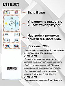 Светильник потолочный Citilux Симпла CL714330G