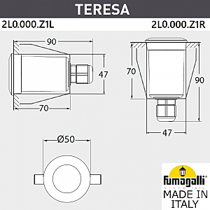 Уличный встраиваемый Fumagalli Teresa 2L0.000.000.LXZ1L