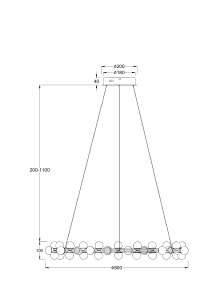 Подвесная люстра Maytoni Tessara MOD081PL-L60G3K