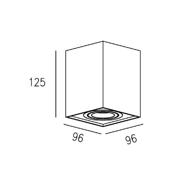 Накладной светильник Zumaline Quadro 89200-WH