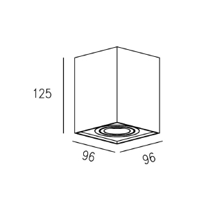 Накладной светильник Zumaline Quadro 89200-WH