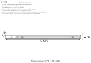 Шинопровод Crystal Lux Clt 0.11 CLT 0.11 01 L3000 WH