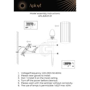 Настенное бра Aployt Klaris APL.626.01.01