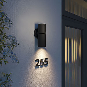 Уличный настенный светильник Elektrostandard Grin Grin черный (35000/D)